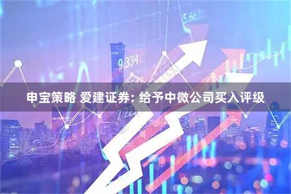 申宝策略 爱建证券: 给予中微公司买入评级
