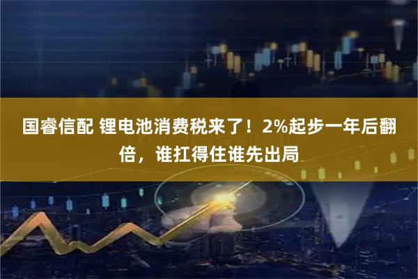 国睿信配 锂电池消费税来了!2%起步一年后翻倍,谁扛得住谁先出局